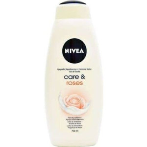 Nivea Care & Roses, kremowy żel pod prysznic, 750 ml