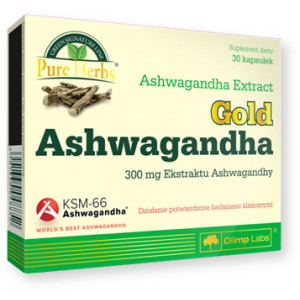 Olimp Gold Ashwagandha (Ashwagandha Premium), kapsułki, 30 szt.