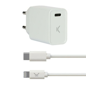 Ładowarka USB Iphone KSIX Biały