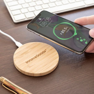 Bezprzewodowa Ładowarka Bambusowa InnovaGoods