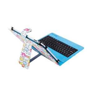 Pokrowiec na Tablet Silver HT Qwerty Hiszpańska 10,1"