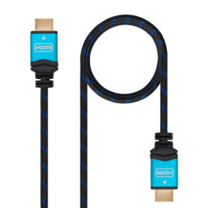 Kabel HDMI TooQ 10.15.37 V2.0 Czarny Niebieski