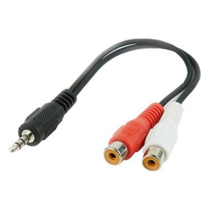 Kabel Audio Jack (3,5 mm) na 2 RCA GEMBIRD CCA-406 20 cm Czarny