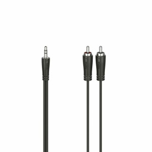 Kabel Audio Jack do 2 RCA Hama 00205110 1,5 m Czarny