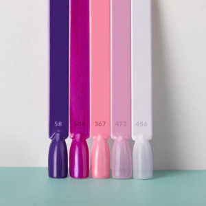 Zestaw 5 lakierów hybrydowych 5 ml Kolekcja Miesiąca Maj 2023 May lilac flo