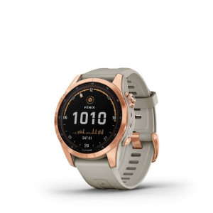 Smartwatch GARMIN Fenix 7S Sport Solar Różowe złoto Ø 42 mm