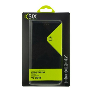Case Folio na telefon komórkowy Huawei Y7 2018 KSIX Czarny