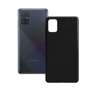 Pokrowiec na Komórkę Samsung Galaxy A71 Contact Silk TPU Czarny
