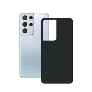 Pokrowiec na Komórkę Samsung Galaxy S21 Ultra KSIX Silk TPU Czarny
