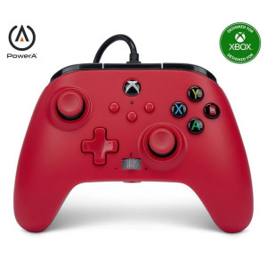 Pad do gier/ Gamepad XBOX ENHANCED WIRED ARTISAN Czerwony