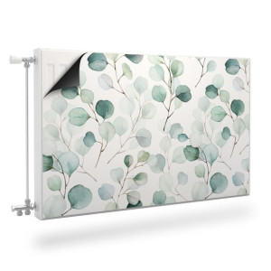 MAGNETYCZNA Maskownica Na Grzejnik Akwarelowe Liście 100cm x 60cm