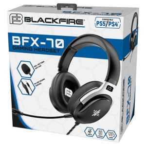 Słuchawki z Mikrofonem Blackfire BFX-70 Czarny