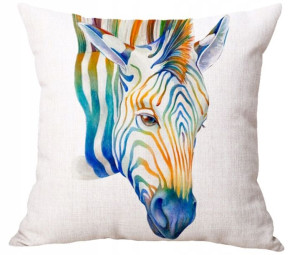 Poszewka Na Poduszkę Jasiek 45x45 Cm Zebra Żyrafa