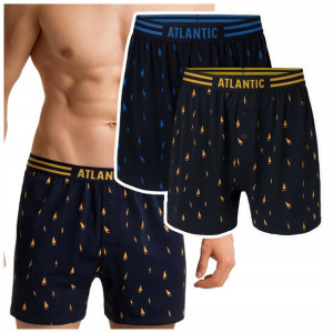 2x Bokserki męskie Luźne bawełniane Atlantic