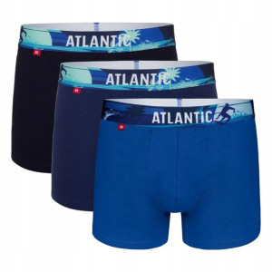 3x Bokserki męskie bawełniane dopasowane Atlantic