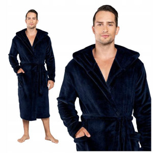 SZLAFROK MĘSKI z kapturem MIMAS Italian Fashion
