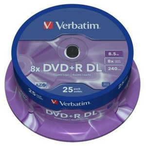 DVD-R Verbatim    25 Sztuk 8,5 GB 8x