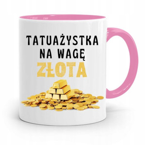 Dla Tatuażystki Tatuażysty Kubek Różowy Na Prezent