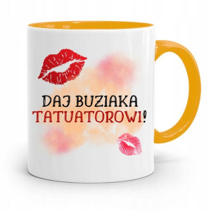 Dla Tatuażystki Tatuażysty Kubek Żółty Na Prezent