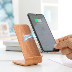 Bezprzewodowa Ładowarka w Imitacji Drewna z Podstawką Qistan InnovaGoods