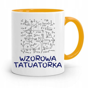 Dla Tatuażystki Tatuażysty Kubek Żółty Na Prezent
