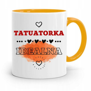 Dla Tatuażystki Tatuażysty Kubek Żółty Na Prezent