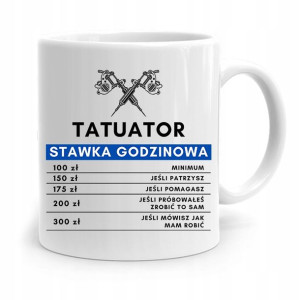 Dla Tatuażystki Tatuażysty Tatuatora Kubek Prezent