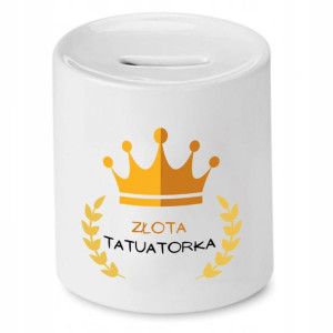 Dla Tatuażysty Prezent Skarbonka Złota Tatuatorka