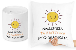 Dla Tatuażysty Zestaw Poduszka + Skarbonka Prezent