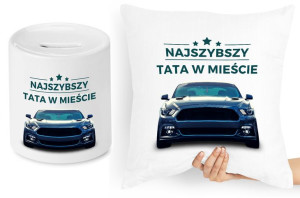 Dla Taty Zestaw Poduszka + Skarbonka Prezent