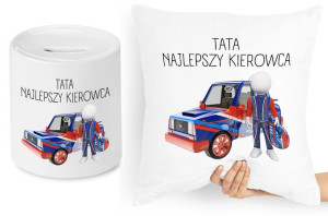 Dla Taty Zestaw Poduszka + Skarbonka Prezent
