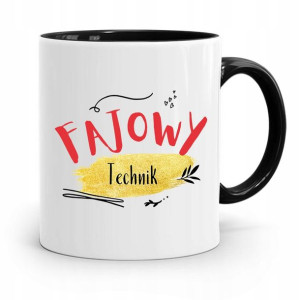 Dla Technika Kubek Czarny Prezent