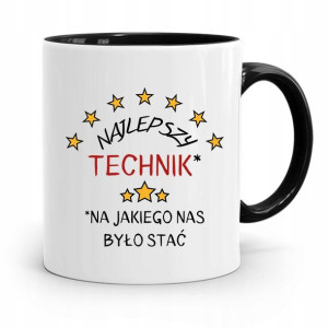 Dla Technika Kubek Czarny Prezent