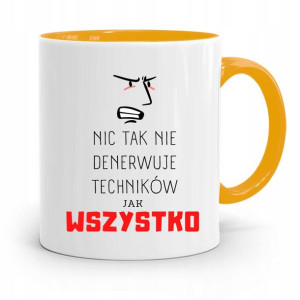 Dla Technika Kubek Żółty Prezent