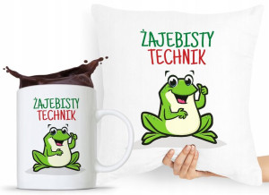 Dla Technika Zestaw Poduszka + Kubek Prezent