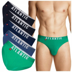 5X sportowe SLIPY majtki męskie Atlantic *L