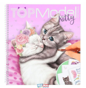 Szkicownik Kitty TOP Model z naklejkami 12282A