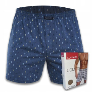 Bawełniane luźne bokserki męskie COMFORT Cornette