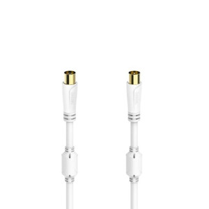 Kabel antenowy Hama 00205246 1,5 m Biały
