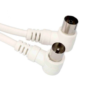 Kabel antenowy EDM Biały 2,5 m