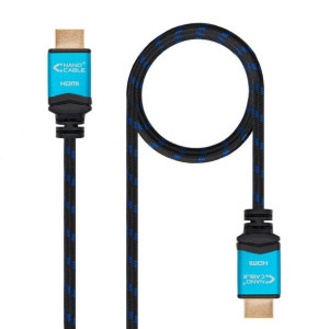 Kabel HDMI NANOCABLE V2.0 4K@60GHz 18 Gbps A/M-A/M V2.0 Czarny Niebieski