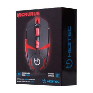 Myszka do Gry Hiditec Micrurus 8100 dpi Czarny Czerwony