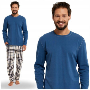 Piżama męska bawełniana długa Italian Fashion