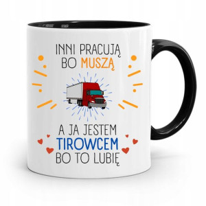 Dla Tirowca Kierowcy Tira Kubek Czarny Na Prezent