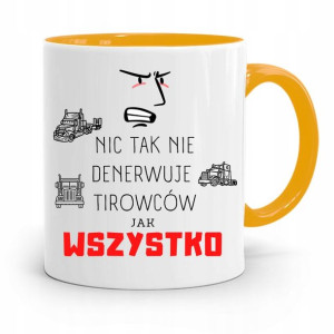 Dla Tirowca Kierowcy Tira Kubek Żółty Na Prezent