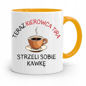 Dla Tirowca Kierowcy Tira Kubek Żółty Na Prezent