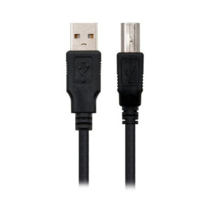 Kabel USB 2.0 A na USB B NANOCABLE 10.01.0102-BK Czarny (1 m)