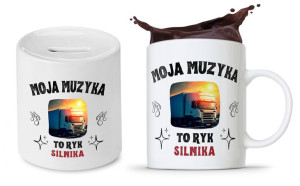 Dla Tirowca Prezent Zestaw Skarbonka + Kubek