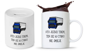 Dla Tirowca Prezent Zestaw Skarbonka + Kubek