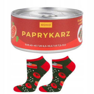 Skarpety męskie w puszce Paprykarz prezent SOXO
